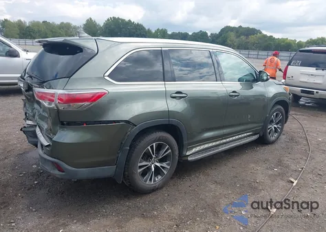 2016 Toyota Highlander Xle V6 из США, поврежденный, VIN 5TDKKRFH1GS165101
